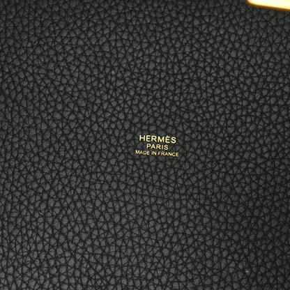 Hermes Taurillon Clemence Picotin Lock 22 MM Black 6 of 9