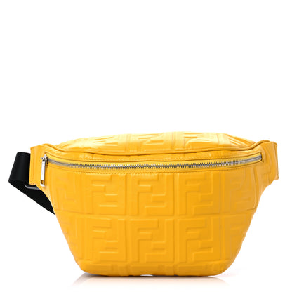 Fendi Nappa FF 1974 Embossed Belt Bag Mimosa 1 of 11