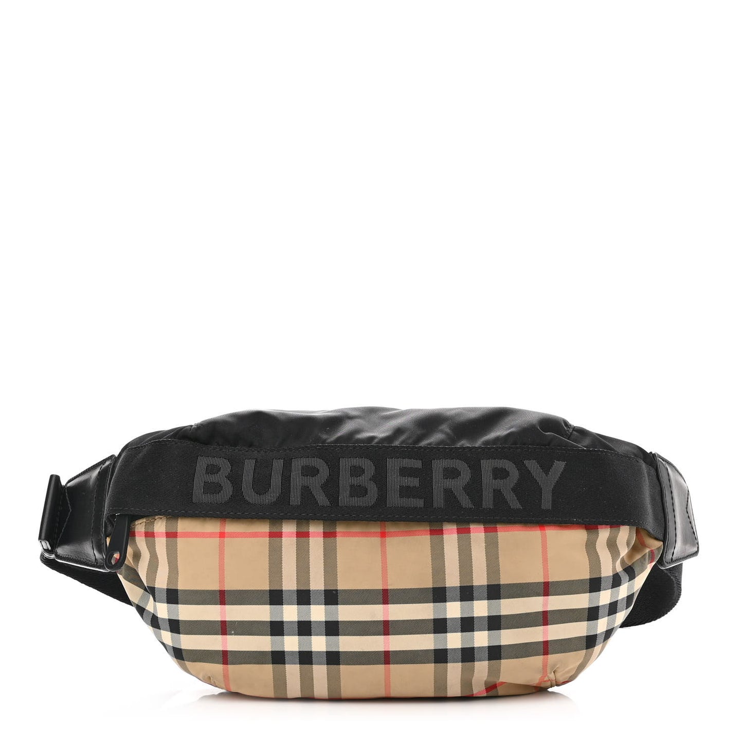 Nylon Vintage Check Sonny Bum Bag Archive Beige Black