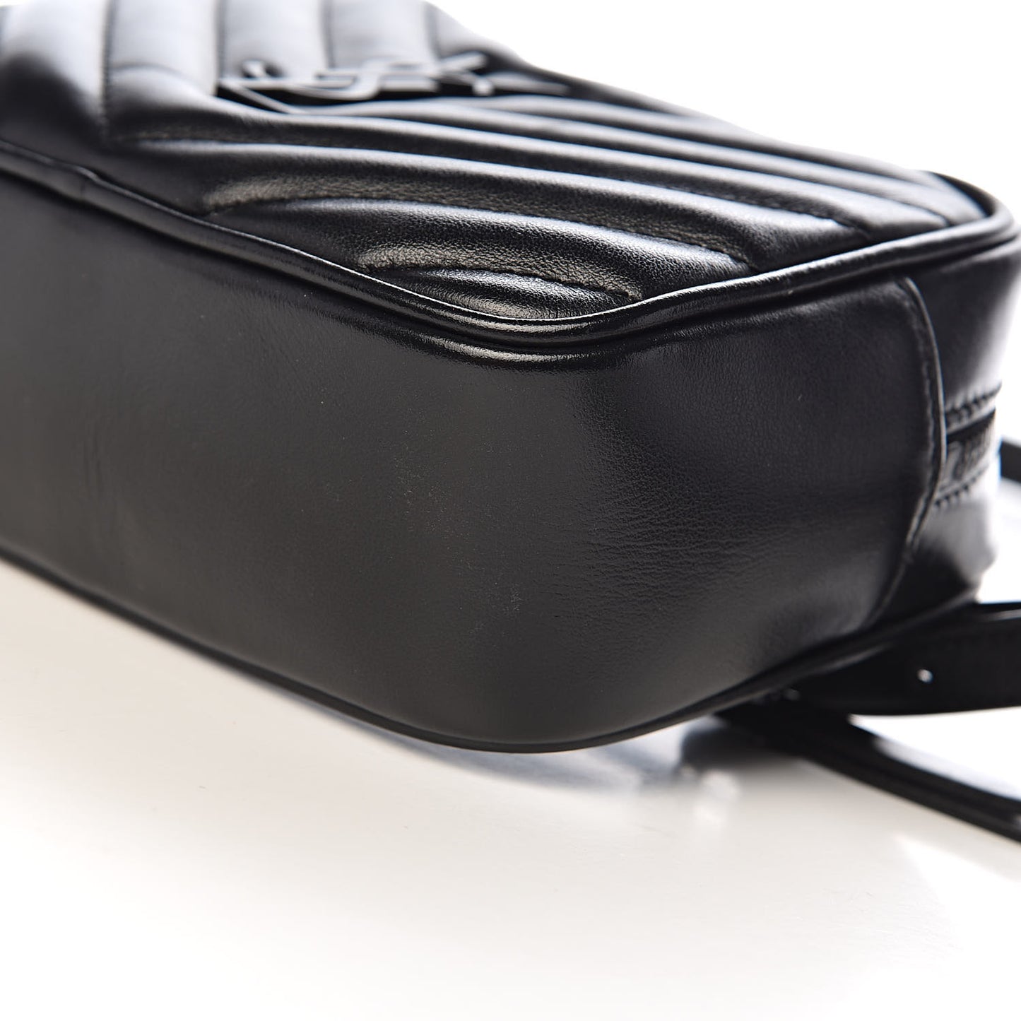 Calfskin Matelasse Monogram Lou Belt Bag Black