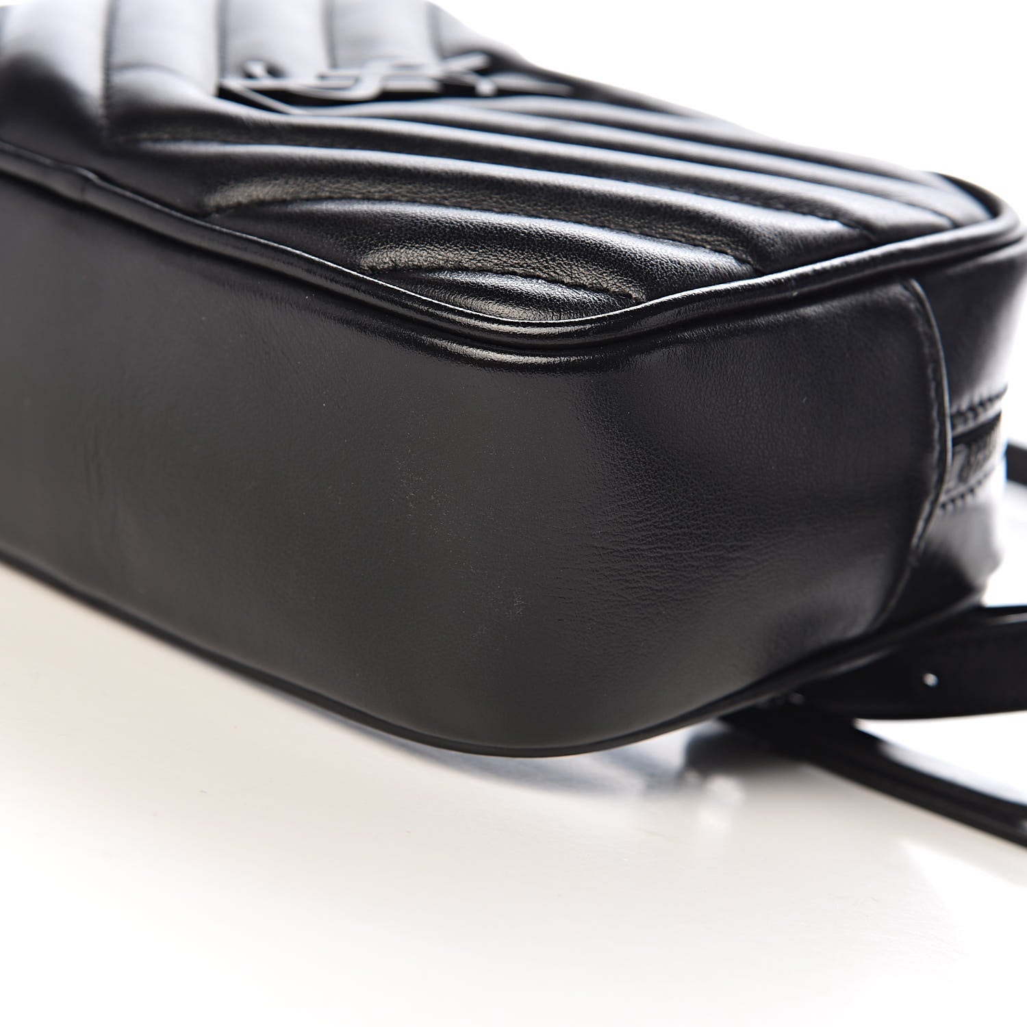 Saint Laurent Calfskin Matelasse Monogram Lou Belt Bag Black 9 of 10