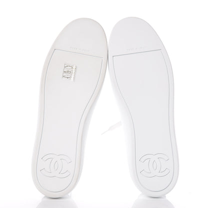 Chanel Patent CC Sneakers 40 Blue White 5 of 10