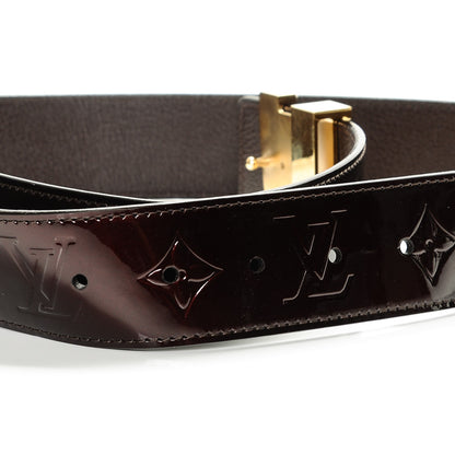 Louis Vuitton Vernis LV Facettes Belt 85 34 Amarante 5 of 5
