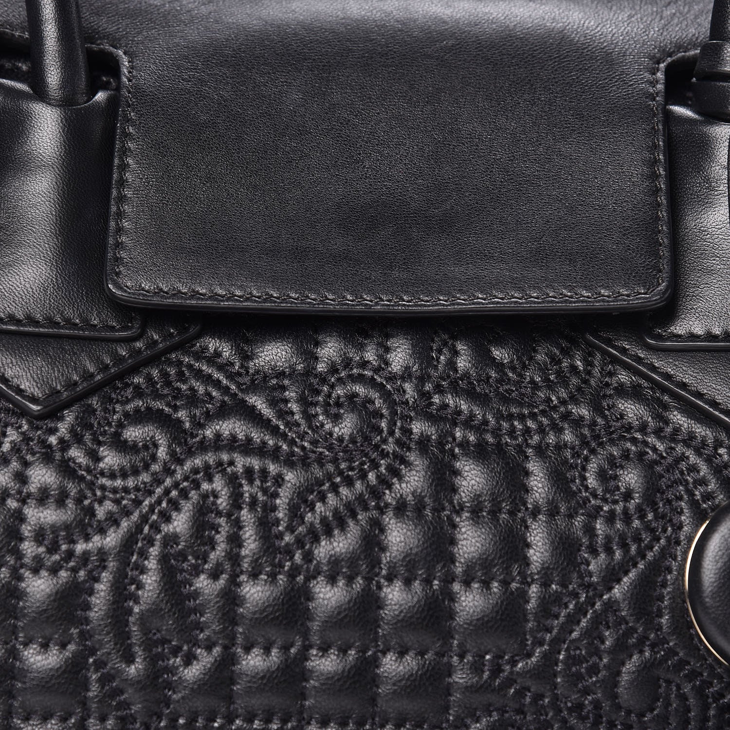 Versace Barocco Quilted Nappa Vanitas Bag Black 8 of 11