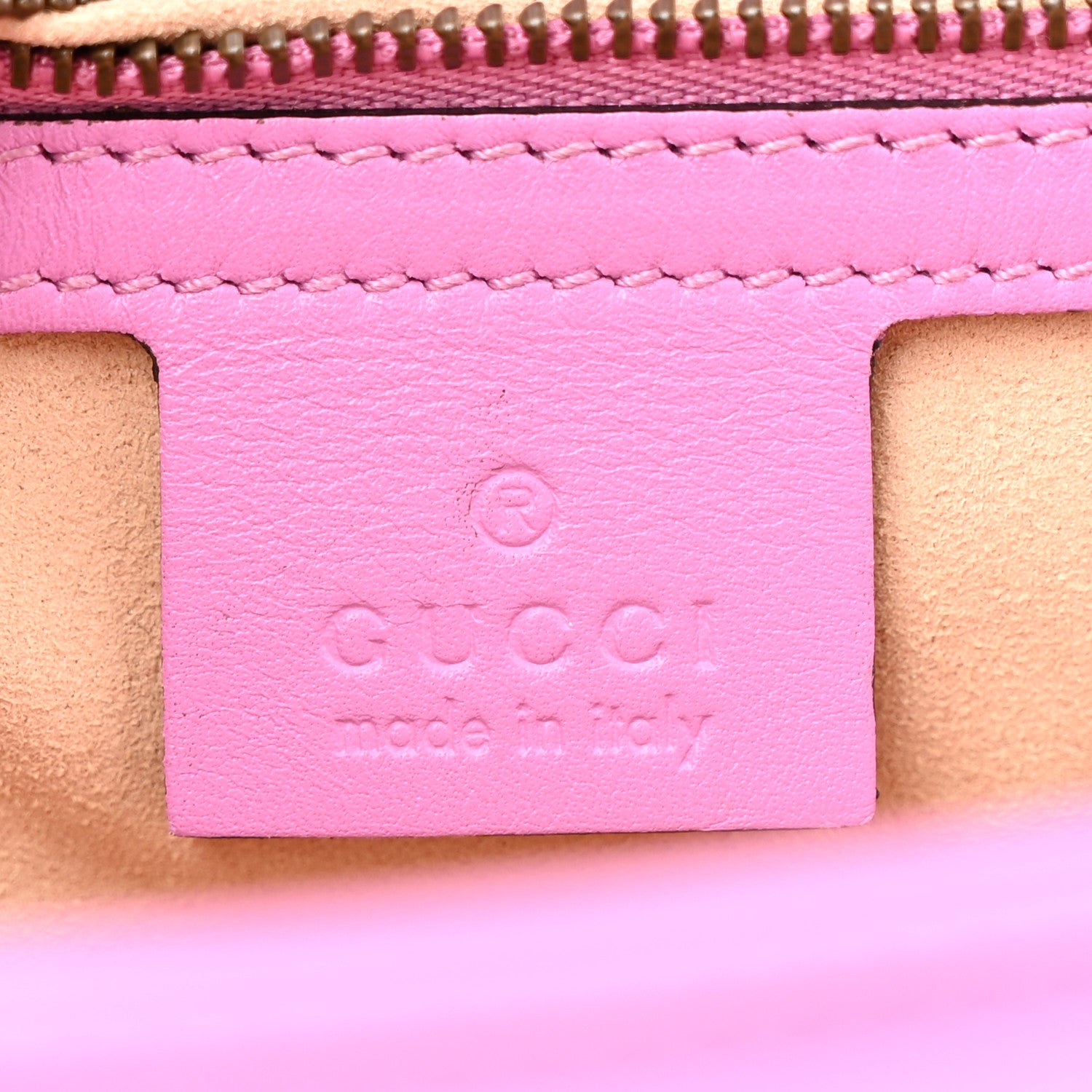 Gucci Calfskin Matelasse Small GG Marmont Shoulder Bag Candy Mousse 6 of 12