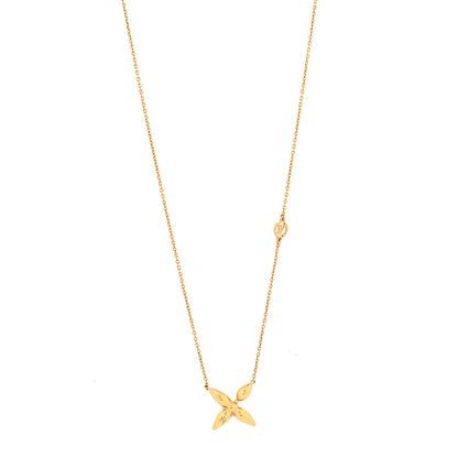 Louis Vuitton Metal Louisette Necklace Gold 1 of 6