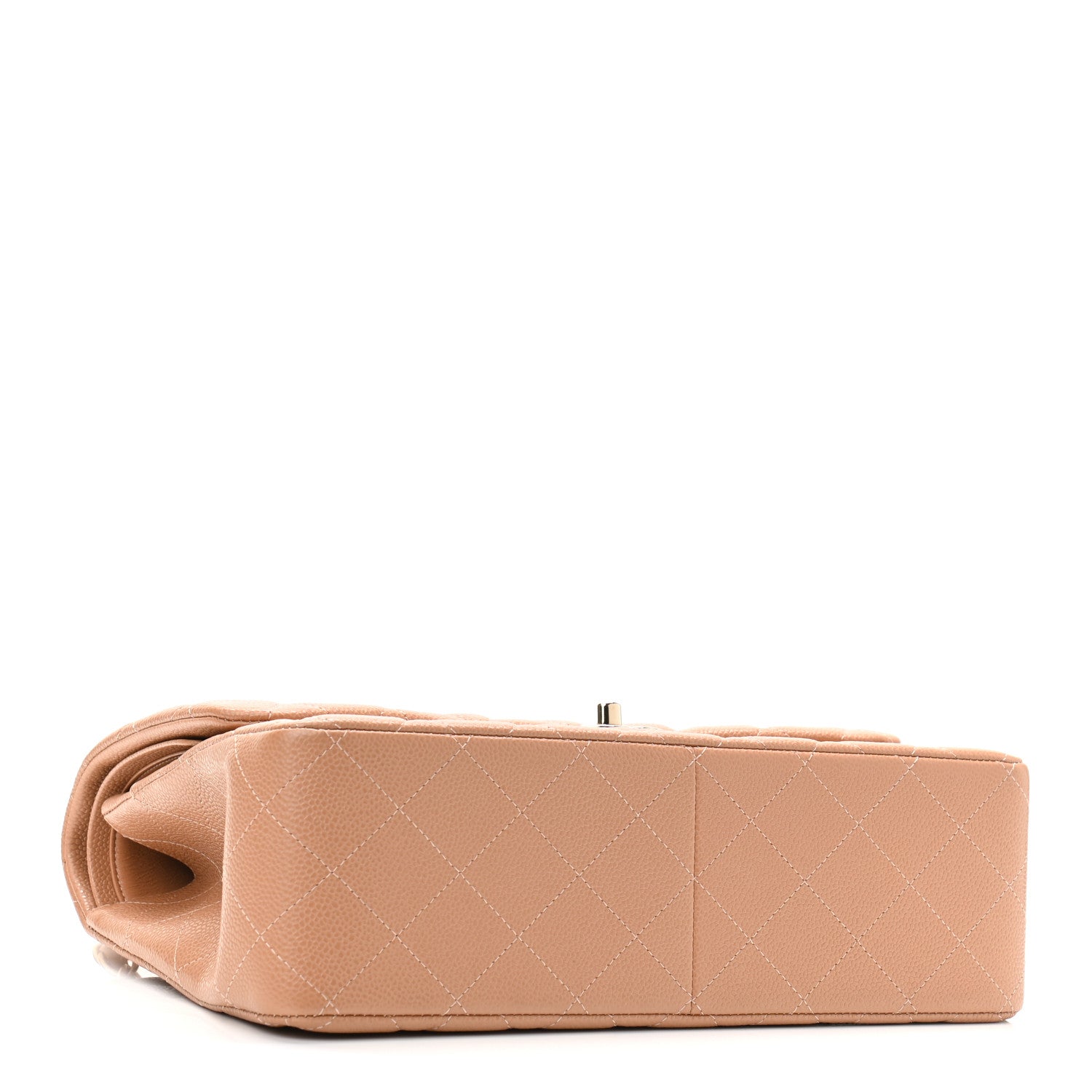 Chanel Caviar Quilted Jumbo Double Flap Beige 4 of 11