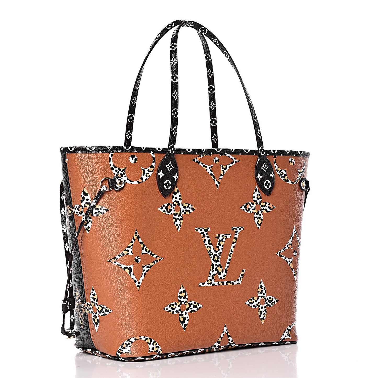 Monogram Giant Jungle Neverfull MM Black