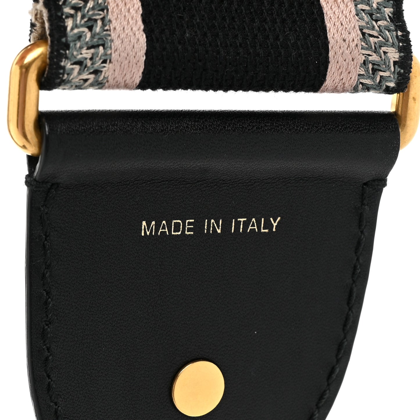 Canvas Embroidered Shoulder Strap Rose Multicolor