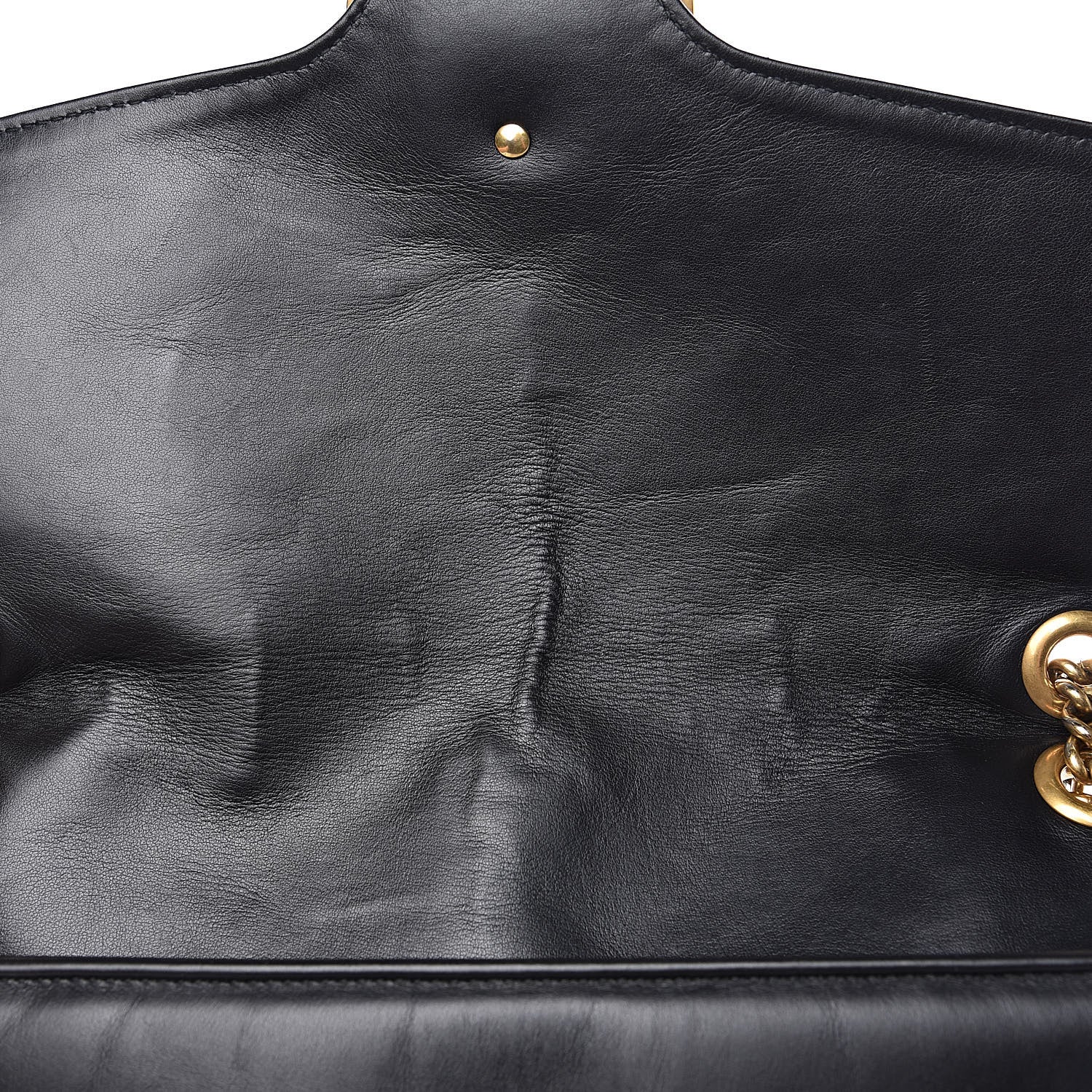 Gucci Calfskin Matelasse Large GG Marmont Shoulder Bag Black 10 of 17