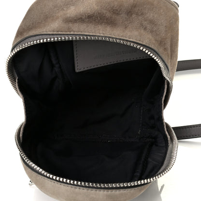 Alexander Wang Suede Mini Attica Backpack Crossbody Grey 5 of 8