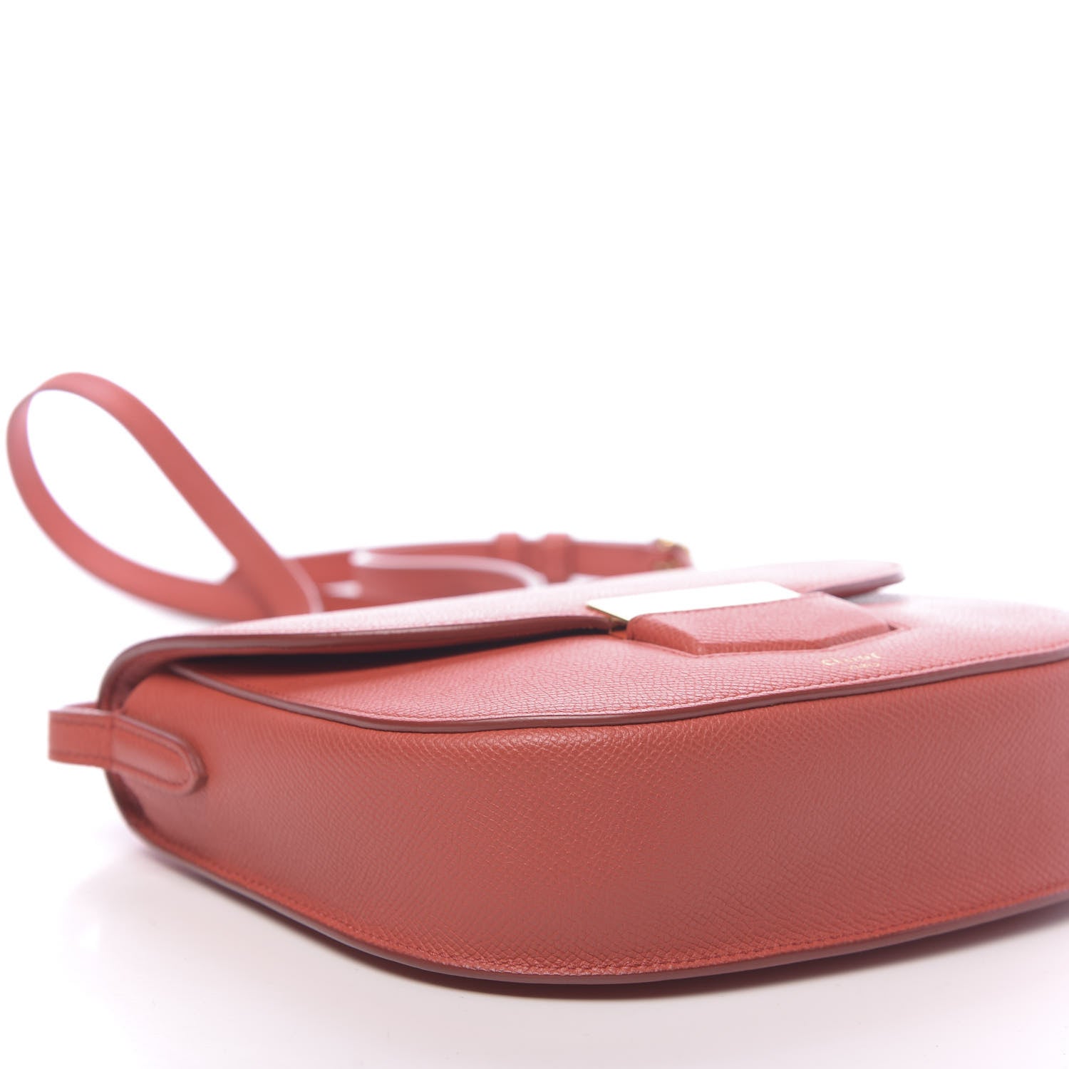 Celine Grained Calfskin Small Trotteur Terracotta 7 of 9