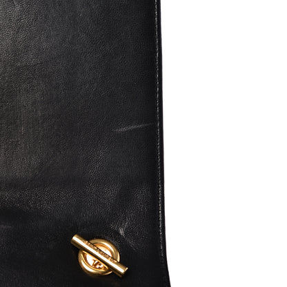Saint Laurent Lambskin Matelasse Monogram Vicky Chain Wallet Black 9 of 11