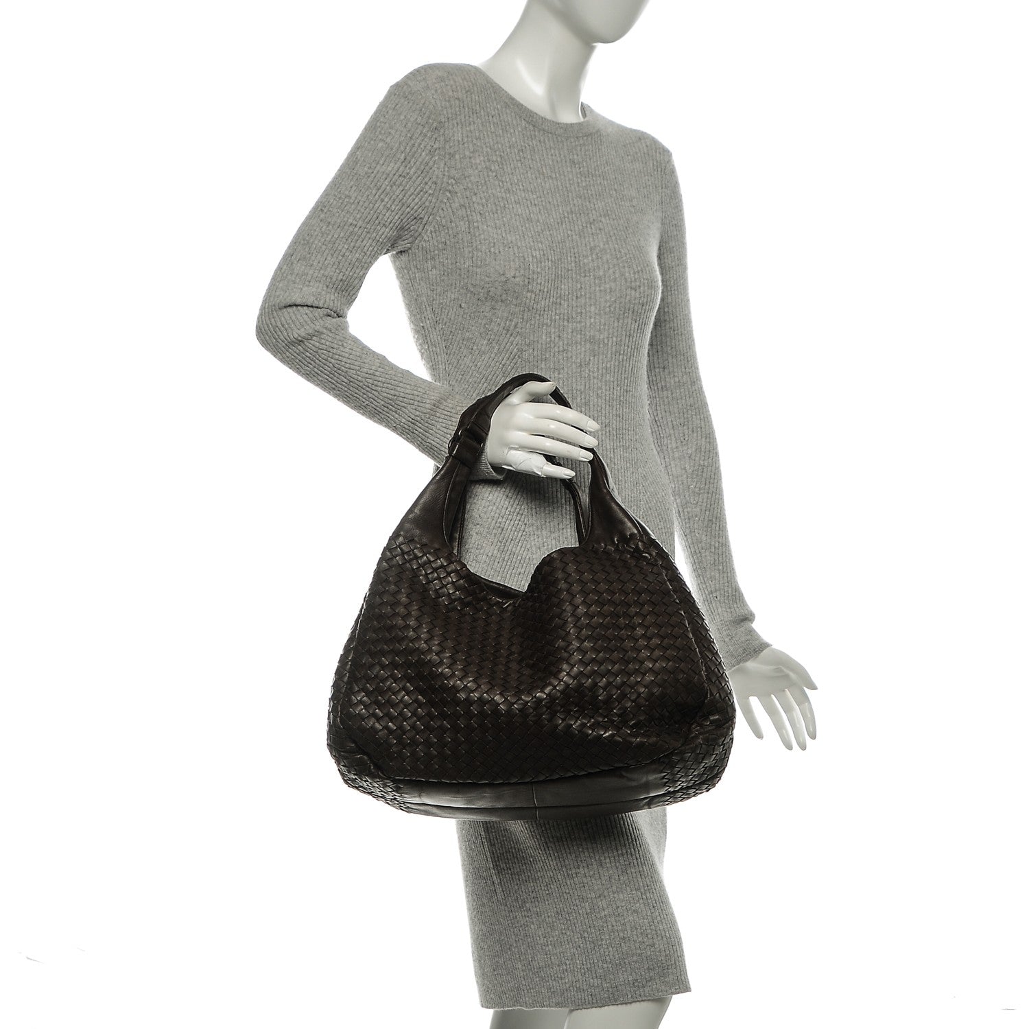 Bottega Veneta Nappa Intrecciato Large Campana Ebano 6 of 11