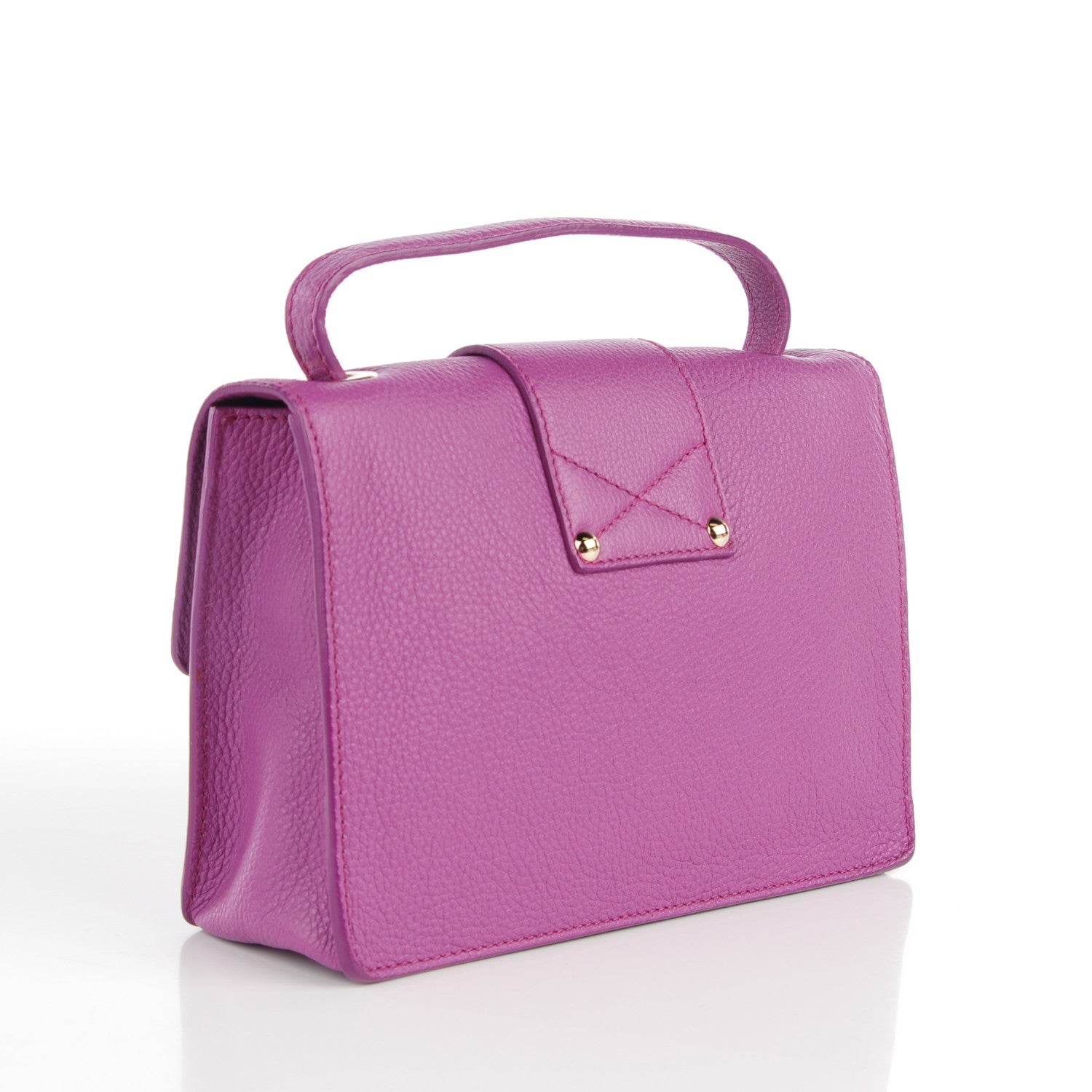 Jimmy Choo Pebbled Calfskin Rebel Crossbody Bag Purple 3 of 8