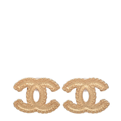 Chanel Metal CC Rope Earrings Matte Gold 1 of 5