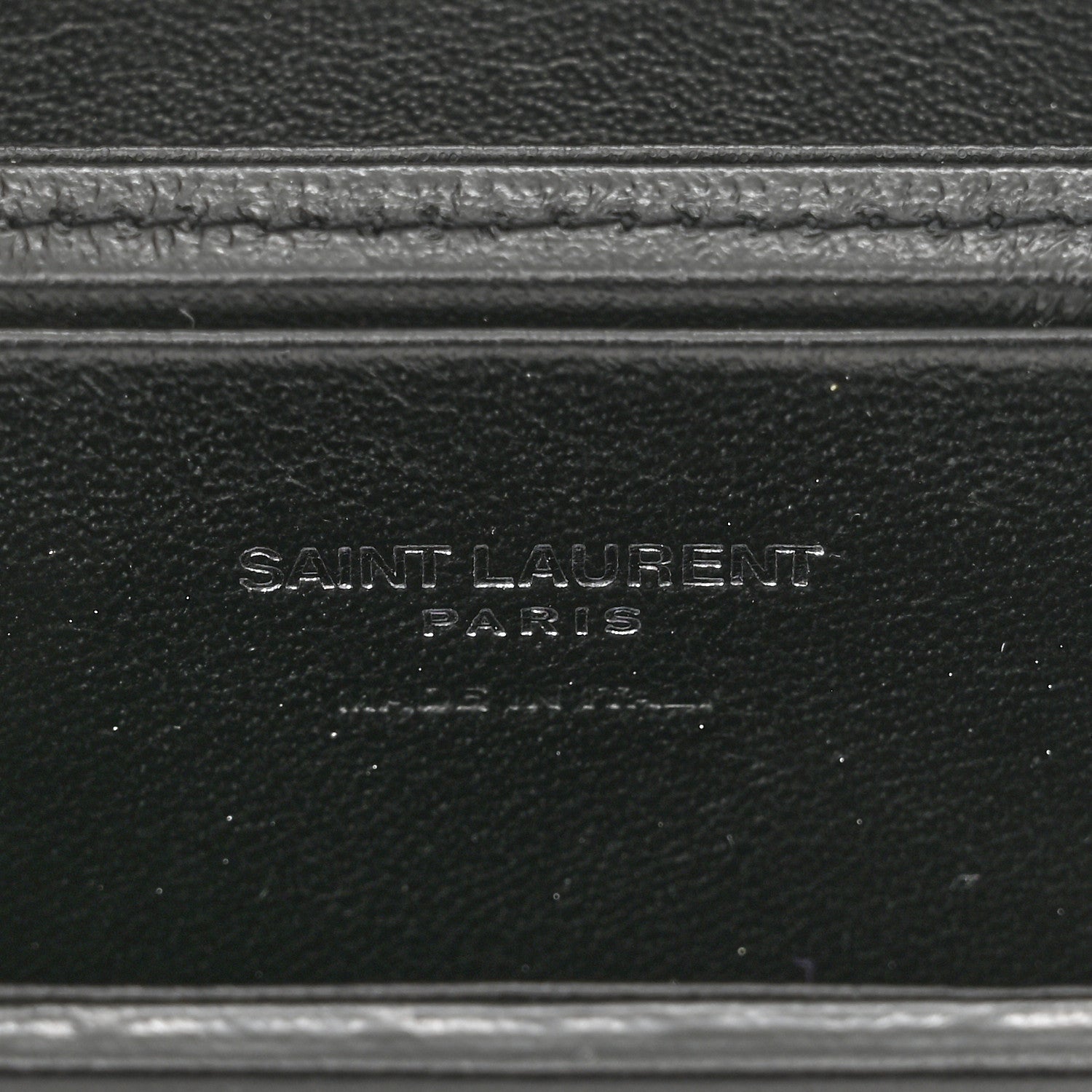 Saint Laurent Lambskin Smoking Box Crossbody Black 6 of 10