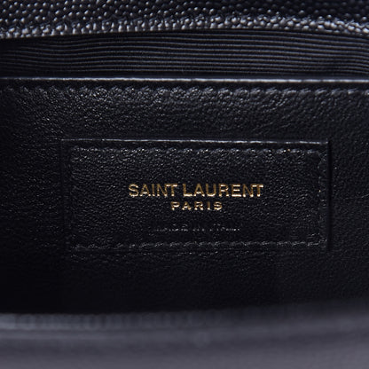 Saint Laurent Grain De Poudre Small Monogram Kate Satchel Black 8 of 9