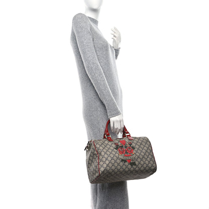 Gucci GG Plus Monogram Tattoo Heart Medium Joy Boston Red 2 of 11