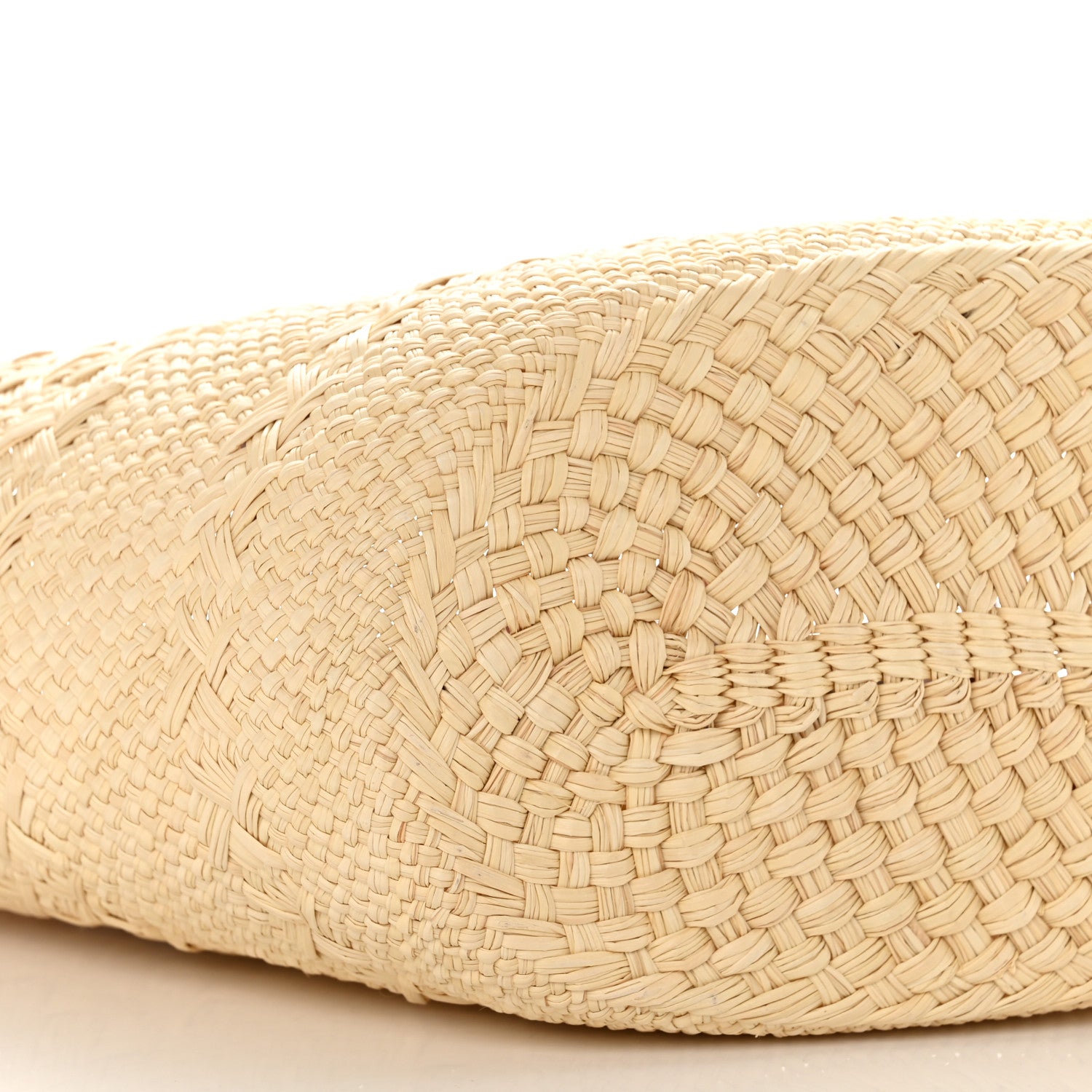 Loewe Iraca Palm Calfskin Medium Anagram Basket Bag Natural Tan 9 of 10