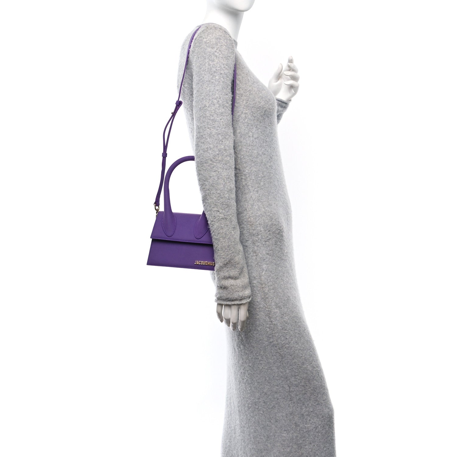 Jacquemus Nubuck Le Chiquito Moyen Purple 2 of 10