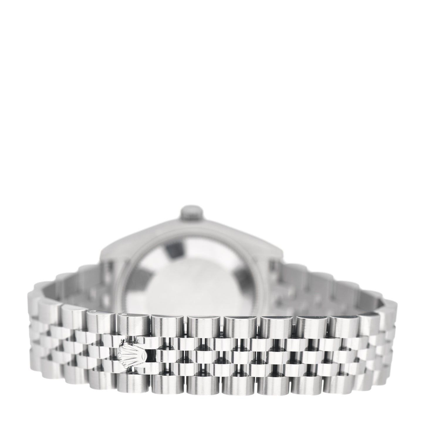 Stainless Steel 18K White Gold Diamond 31mm Oyster Perpetual Datejust Watch Black 178274