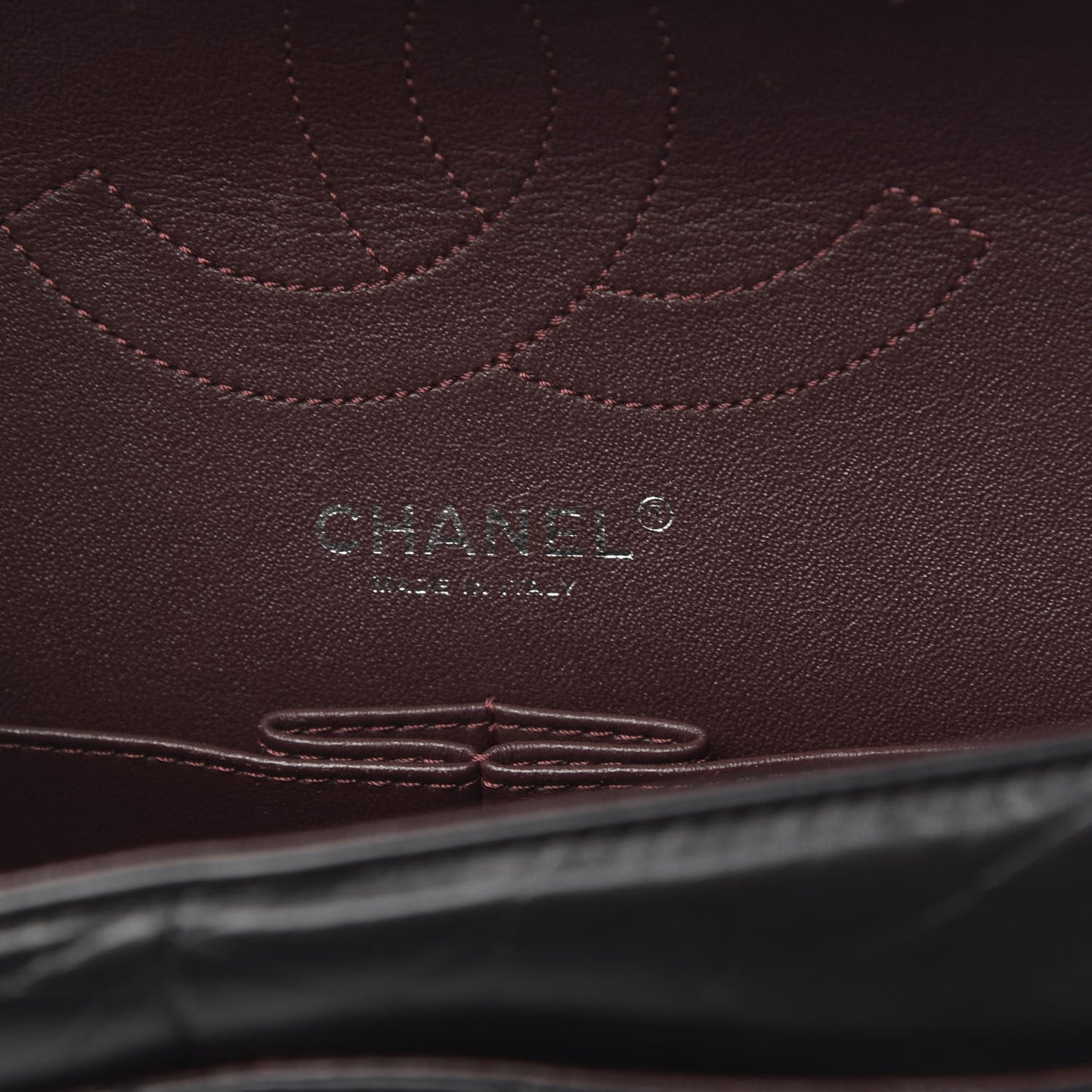 Aged Calfskin Quilted 2.55 Reissue 226 Flap Black