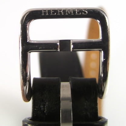 Hermes Stainless Steel Barenia 23mm Cape Cod Double Tour Quartz Watch Noir 8 of 9