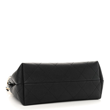 Chanel Caviar Quilted Small City Walk Hobo Black 3 of 8