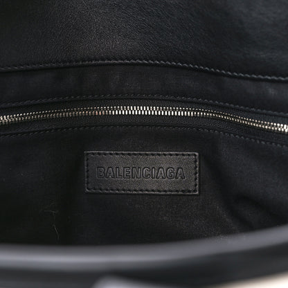 Balenciaga Cotton Canvas Calfskin Cities Paris Jumbo Small Tote Bag Natural 7 of 11