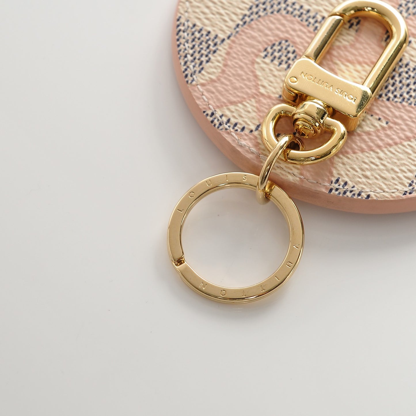 Damier Azur Tahitienne Bag Charm Key Ring