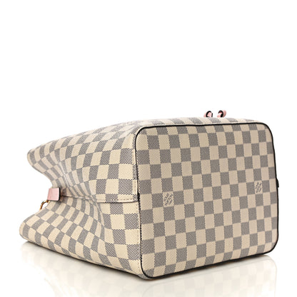 Louis Vuitton Damier Azur Neonoe MM Eau De Rose 4 of 10