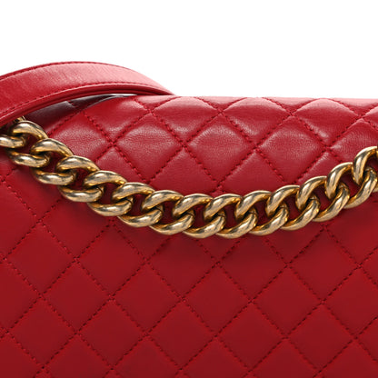 Chanel Lambskin Quilted Medium Boy Flap Red 8 of 10