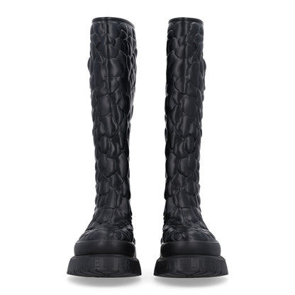 Valentino Garavani Rubber Atelier 03 Rose Edition 30/50mm Tall Rainboots 35 Black 3 of 10