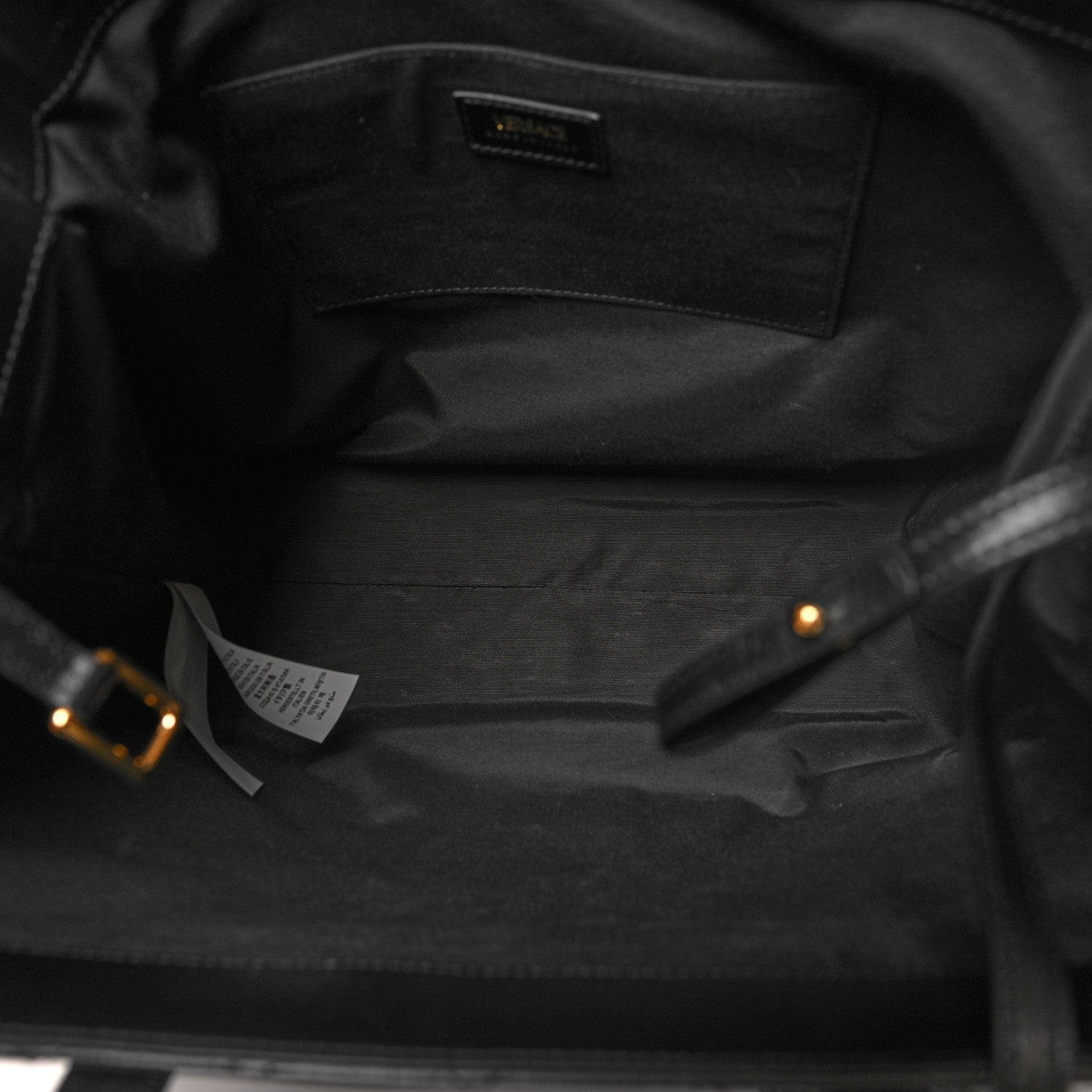 Versace Nappa Quilted Medusa Tote Black 6 of 13
