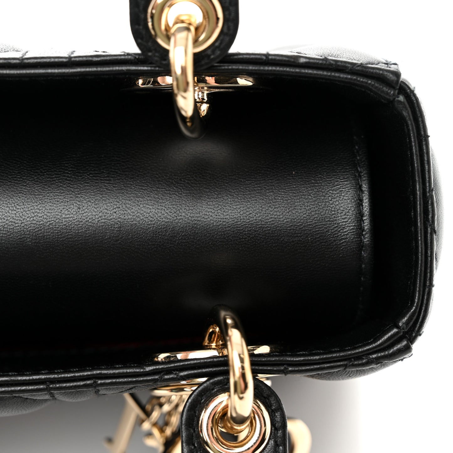 Lambskin Cannage Small My ABCDior Lady Dior Black