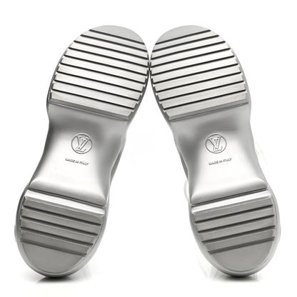 Louis Vuitton Metallic Calfskin Technical Nylon LV Archlight Sneakers 41 White Silver 5 of 10