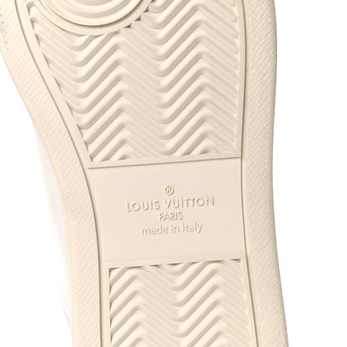 Monogram Calfskin Rivoli High Top Sneakers 7.5 White