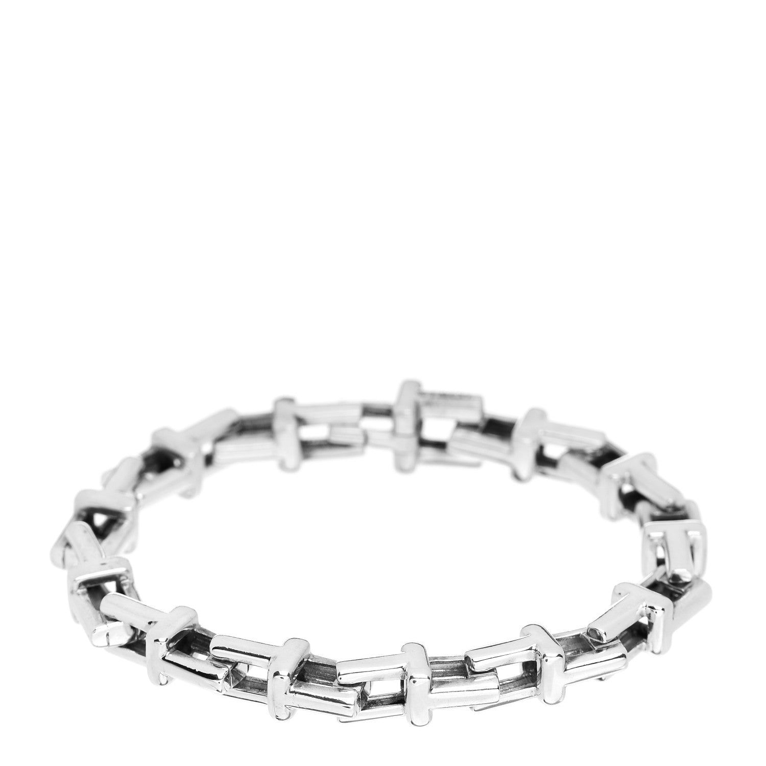 Tiffany Sterling Silver T Chain Bracelet 1 of 4