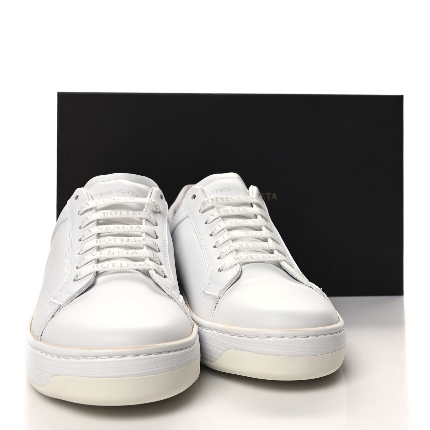 Bolt Calfskin Sneakers 40 Optic White