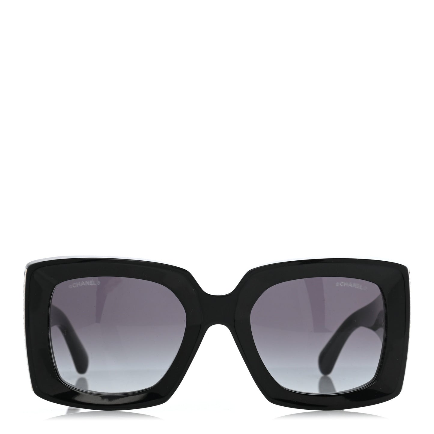 Acetate Rectangle Sunglasses 5435 Black