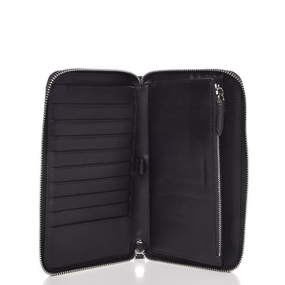 Burberry Coated Canvas Graffiti Print Zippy Wallet Black 5 of 9