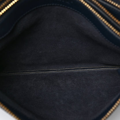 Celine Goatskin Large Trio Crossbody Bag Dark Blue 8 of 12
