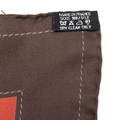 Hermes Silk Monsieur et Madame Shawl 140 5 of 5