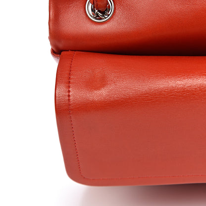 Chanel Lambskin Quilted Jumbo Double Flap Red 8 of 18
