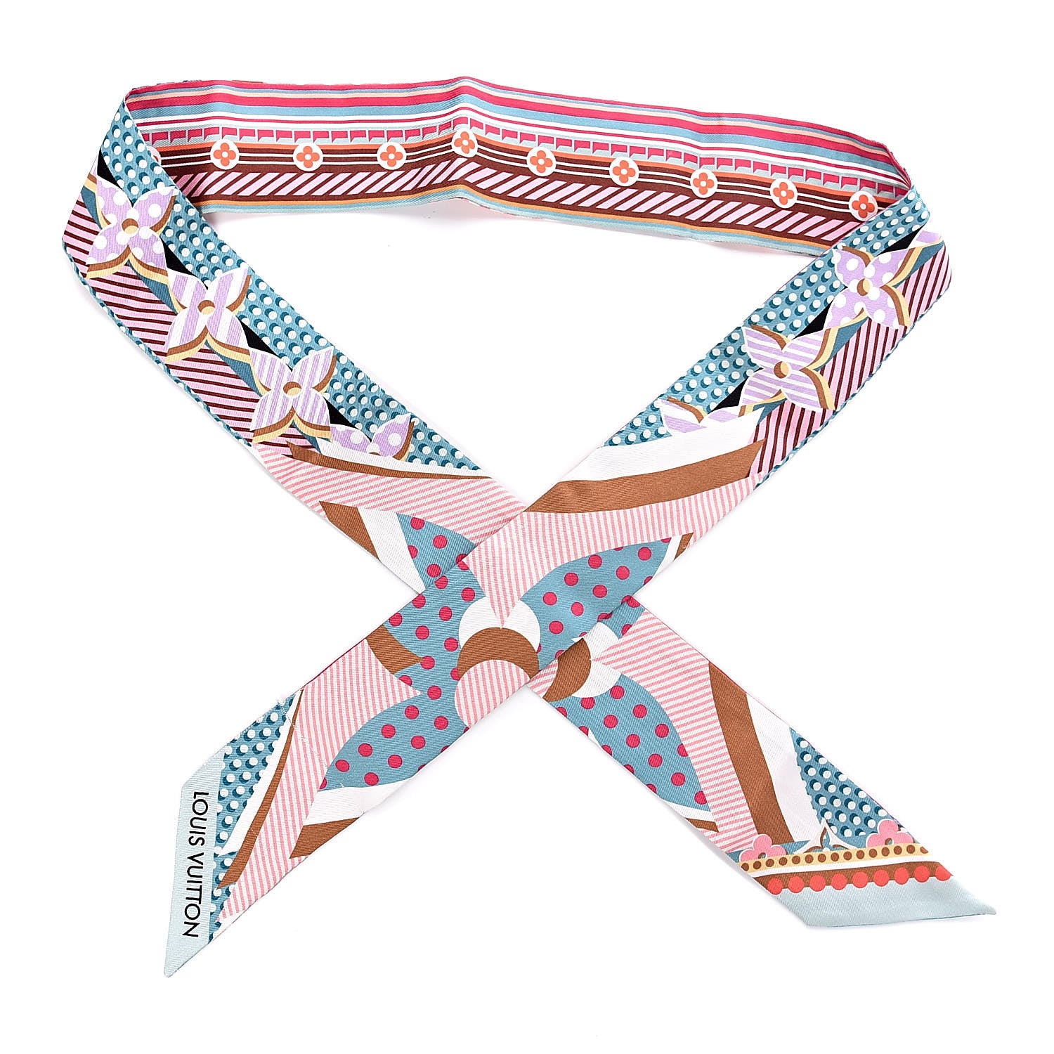 Louis Vuitton Silk Pop Monogram BB Bandeau Turquoise 1 of 3