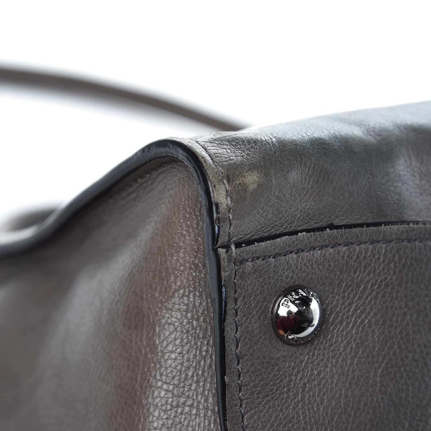 Prada Glace Calf Twin Pocket Tote Marmo 12 of 20