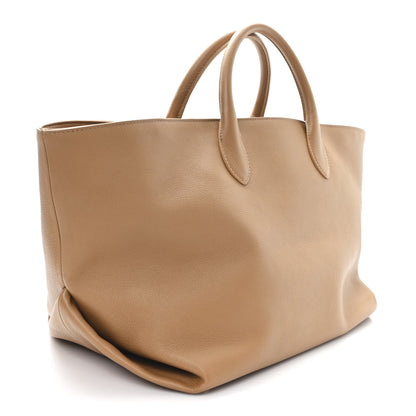 Khaite Pebbled Calfskin Medium Amelia Tote Nougat 3 of 10