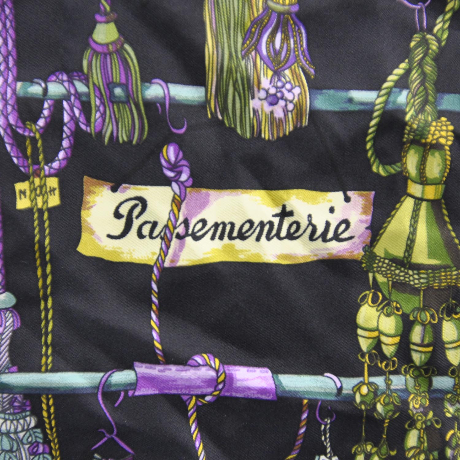 Hermes Silk Passementerie Pocket Square Scarf 3 of 7