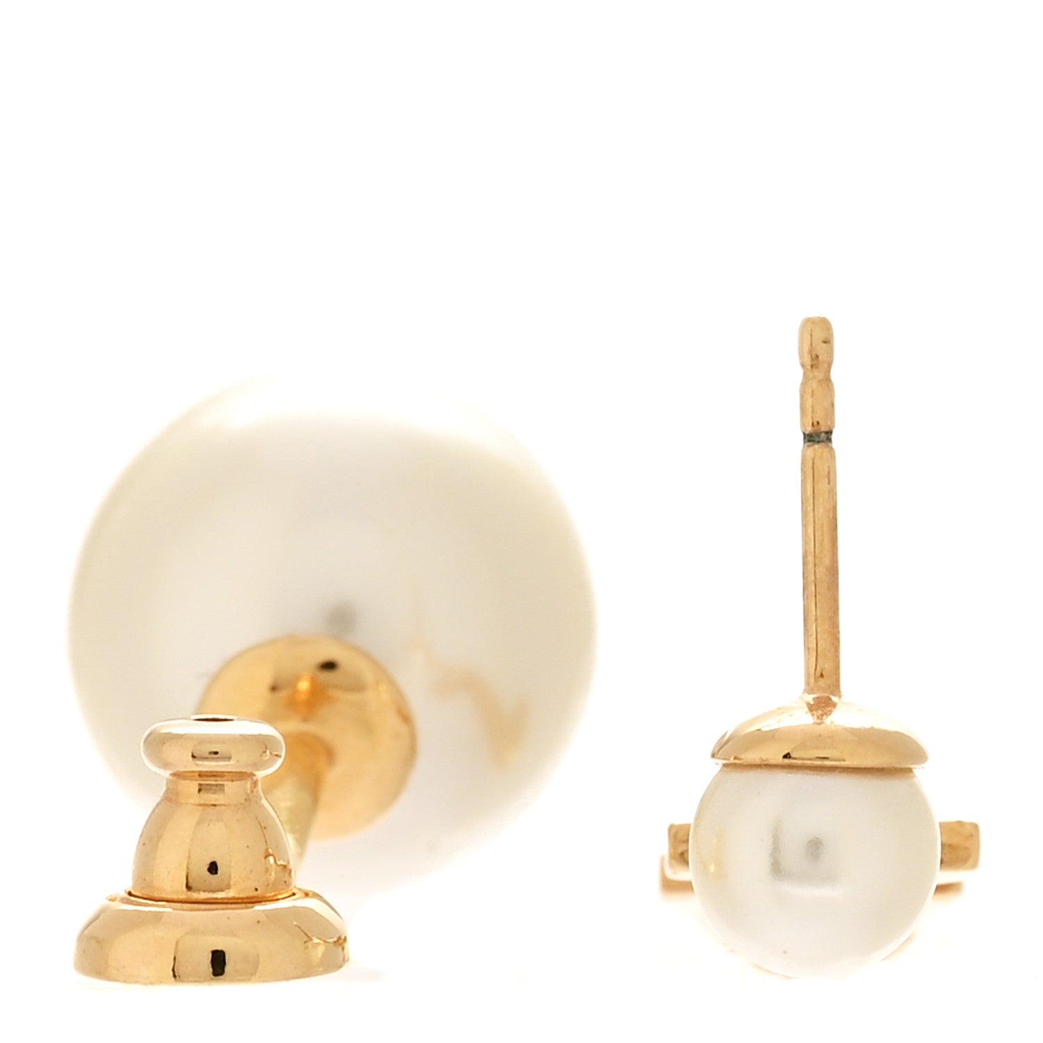Christian Dior Pearl My ABCDior Z Tribale Earring Gold 3 of 3
